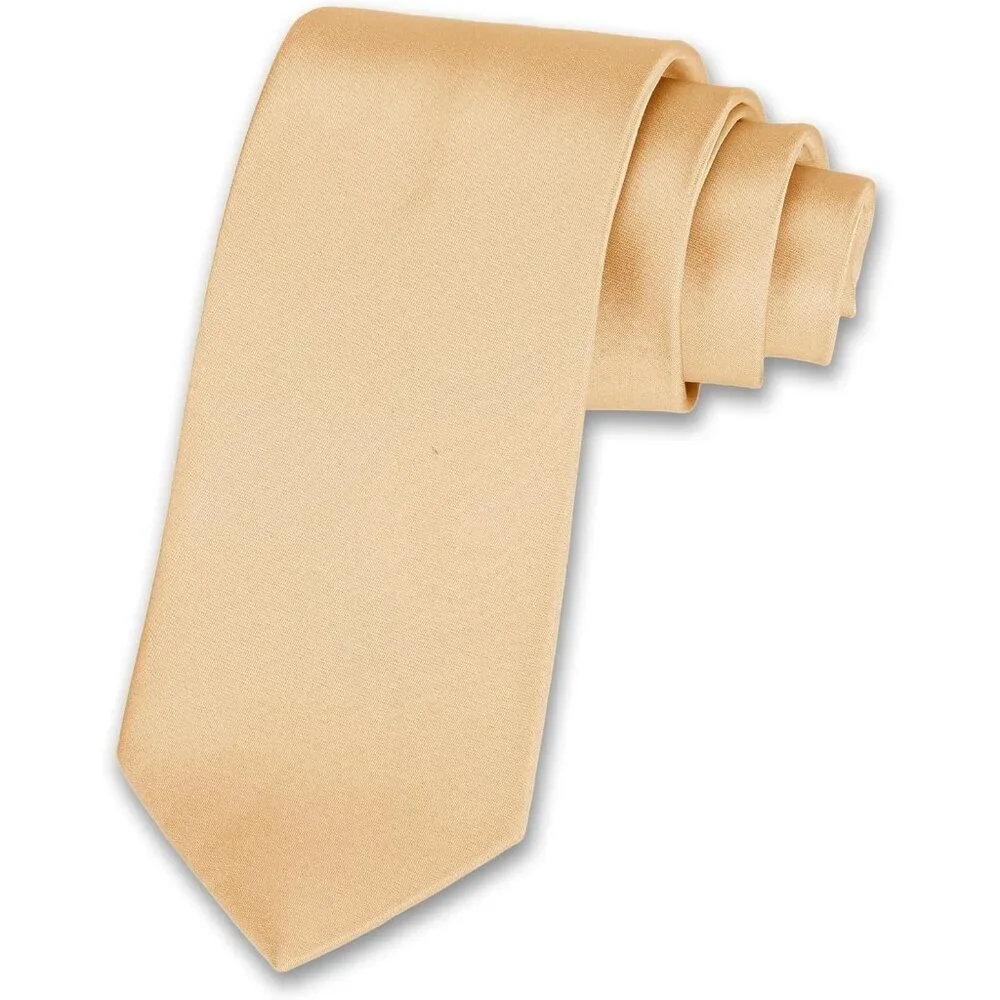 Men's Gold Solid Color 8 Cm (3.15in) Polyester Formal Neck Ties